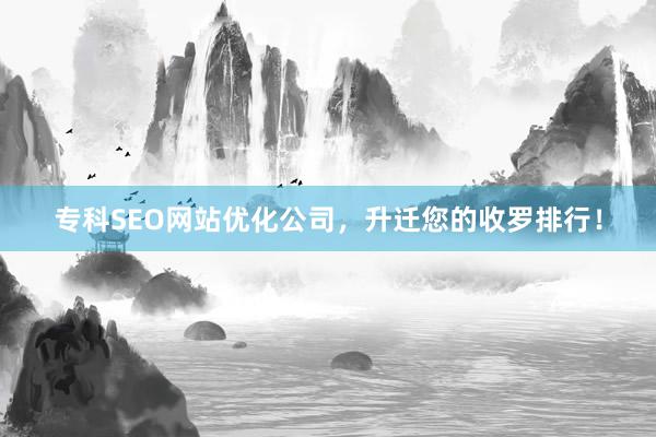 专科SEO网站优化公司,升迁您的收罗排行!